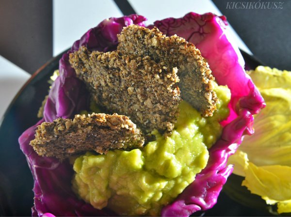 avokádókrém + magropogós